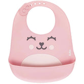 Babador com Cata-migalhas de Silicone Gumy Rosa - Buba
